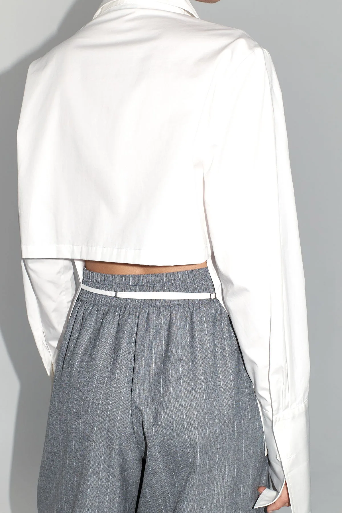 Open Back Shirt - White sold by St. Agni product image thumbnail 2