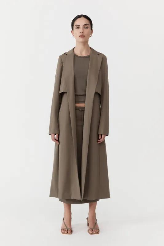 Layered Summer Trench - Black | Parallel
