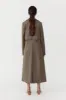 Layered Wool Trench - Kelp sold by St. Agni