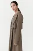 Layered Wool Trench - Kelp sold by St. Agni