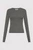 Organic Cotton Long Sleeve Top - Pewter Grey sold by St. Agni