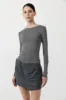 Organic Cotton Long Sleeve Top - Pewter Grey sold by St. Agni