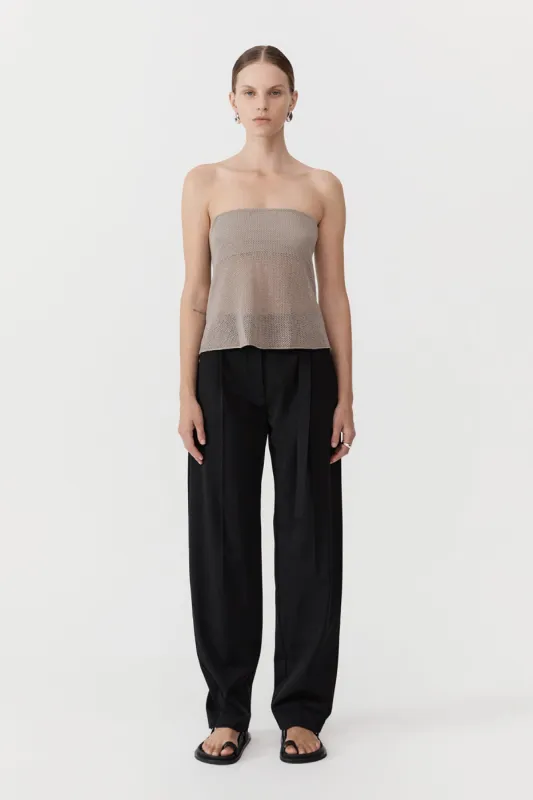 Mesh Strapless Top - Fog sold by St. Agni