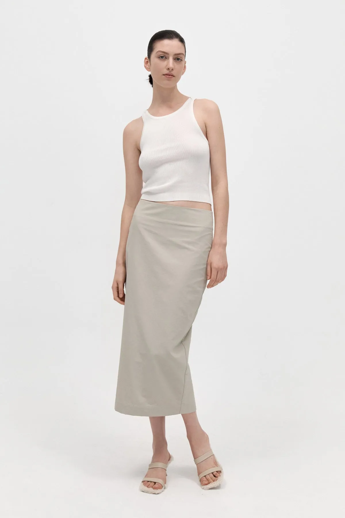 Low Waist Pencil Skirt - Birch sold by St. Agni