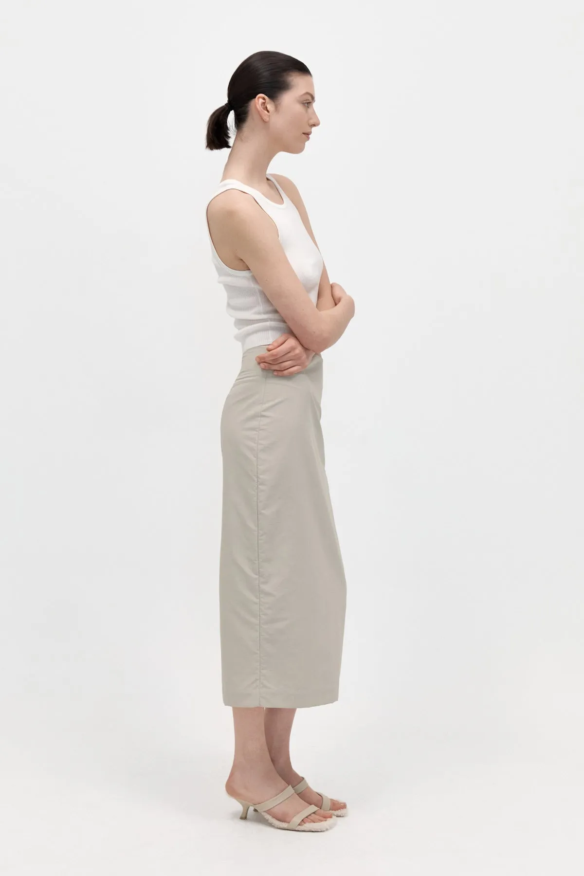 Low Waist Pencil Skirt - Birch sold by St. Agni product image thumbnail 2