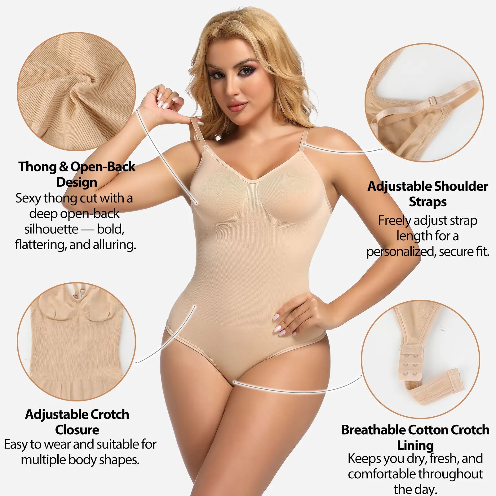 Joyshaper Backless Defining Bodysuit Tummy Control Shapewear sold by Joyshaper product image thumbnail 2