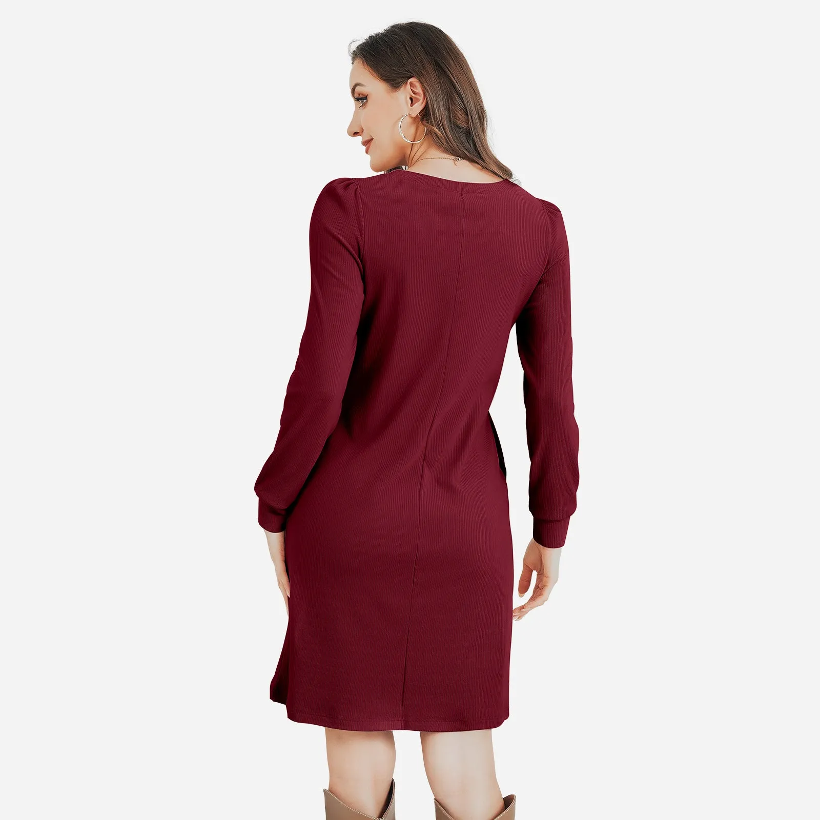 Joyshaper Women’s Brushed Fabric Warm Dress with Built-in Bra sold by Joyshaper product image thumbnail 4