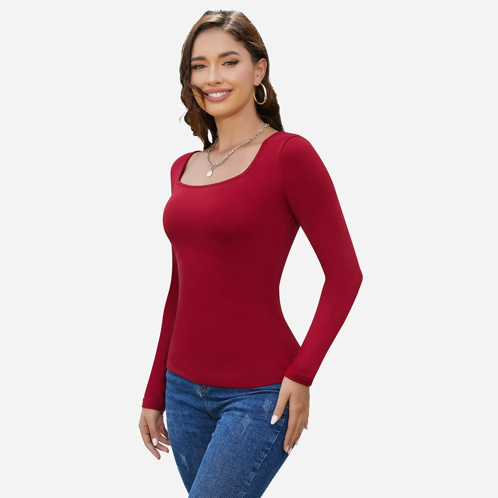 Joyshaper Women Warm Fleece Top Long Sleeve Pullover Undershirt sold by Joyshaper product image thumbnail 4