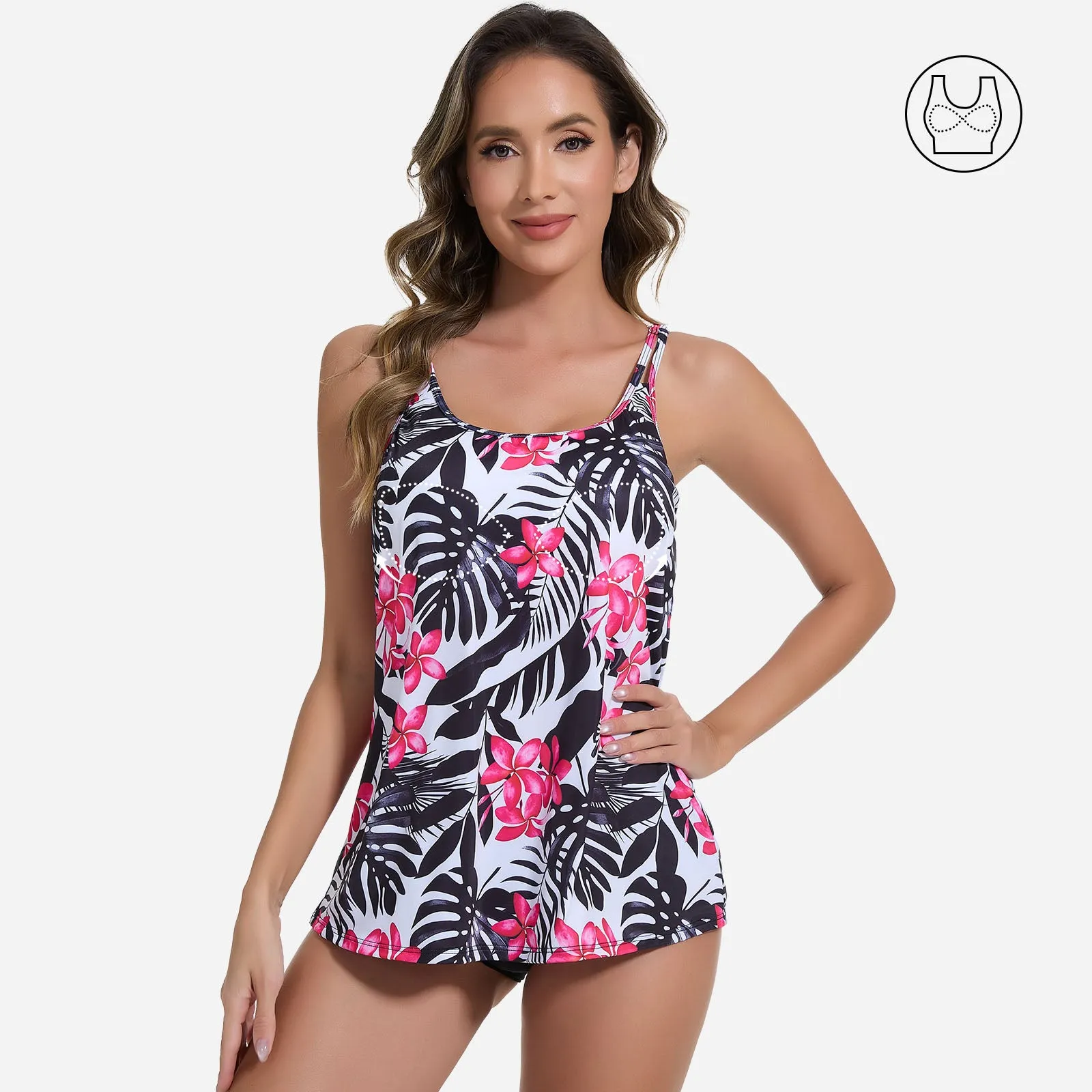 Joyshaper Women’s Halter Cami Tank Top with Built-in Bra Loose Fit sold by Joyshaper