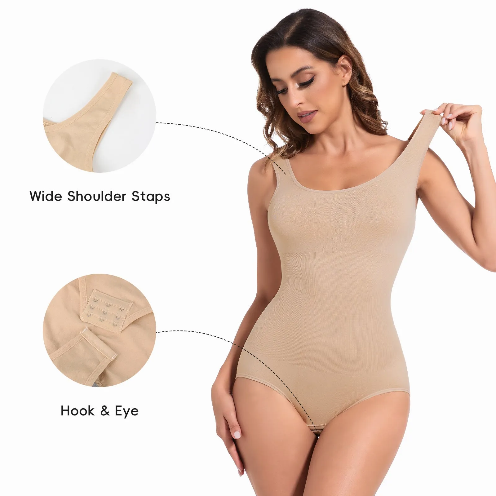Joyshaper Round Neck Tank Bodysuit Shapewear Tummy Control sold by Joyshaper product image thumbnail 2