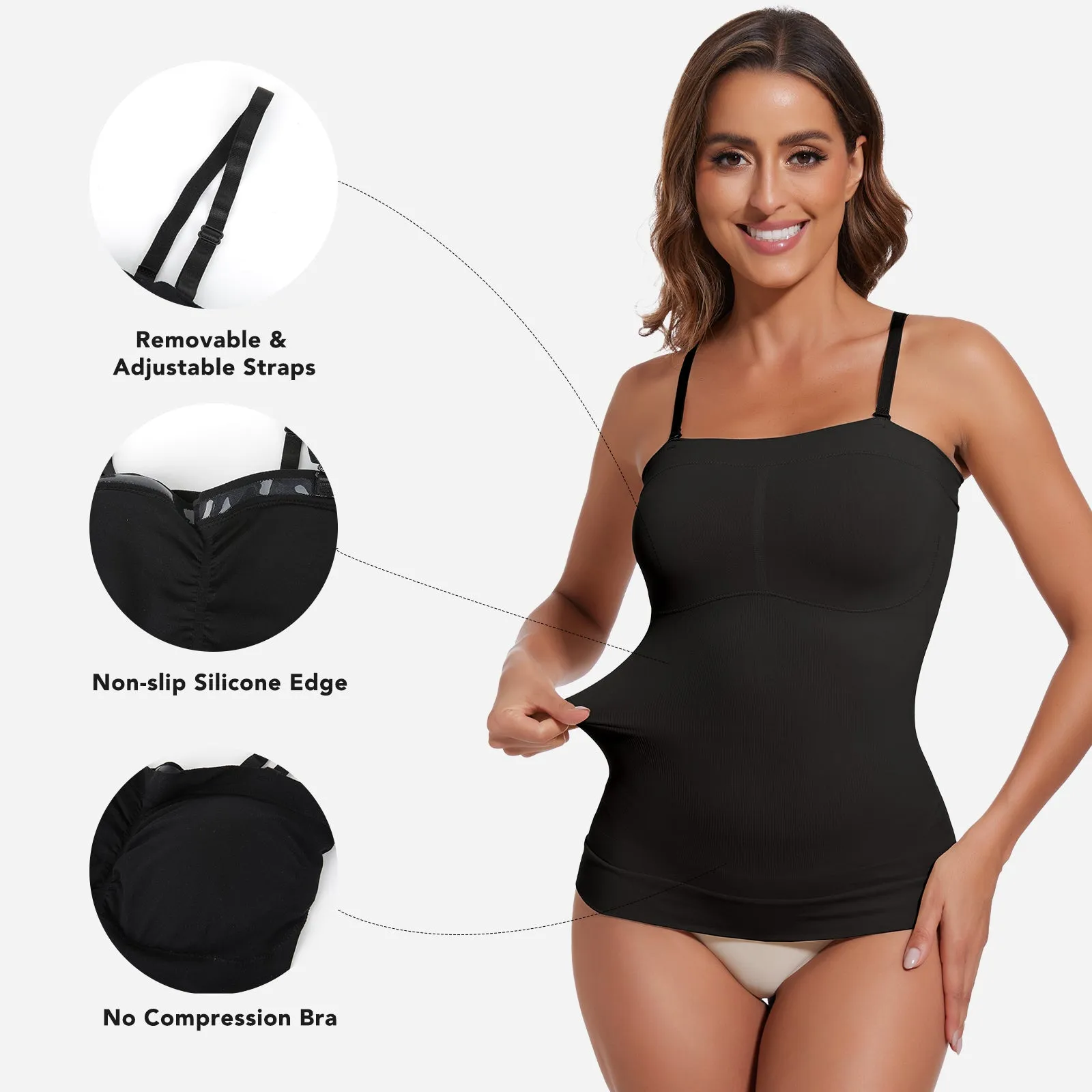 Joyshaper Strapless Shapewear Cami Slimming Tube Top sold by Joyshaper product image thumbnail 3