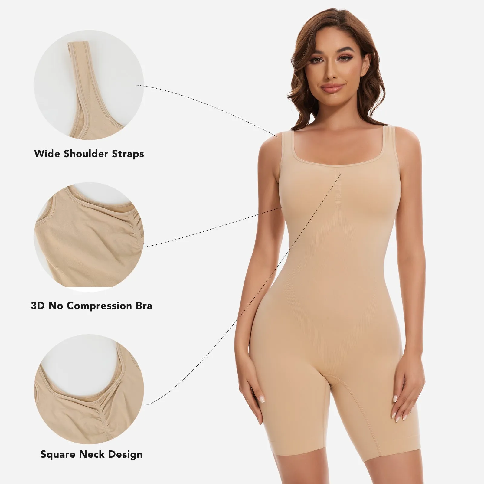 Joyshaper Shaping Mid-Thigh Smooth Contouring Shapewear Bodysuit sold by Joyshaper product image thumbnail 2