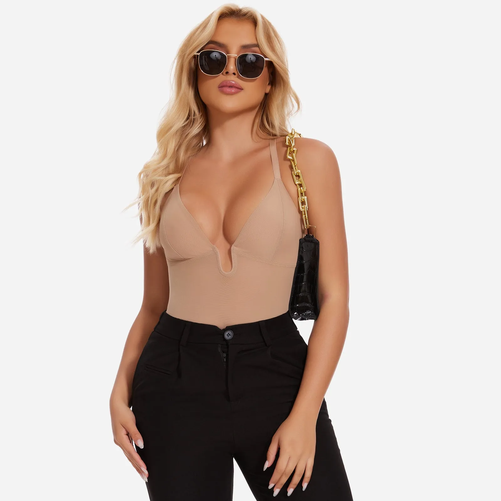 Joyshaper Low Back U Plunge Thong Shapewear Bodysuit sold by Joyshaper product image thumbnail 5