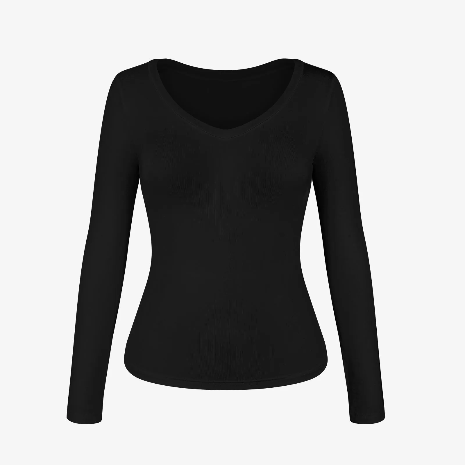 Joyshaper V Neck T Shirt Slim Fit Long Sleeve Tops Tee sold by Joyshaper product image thumbnail 5