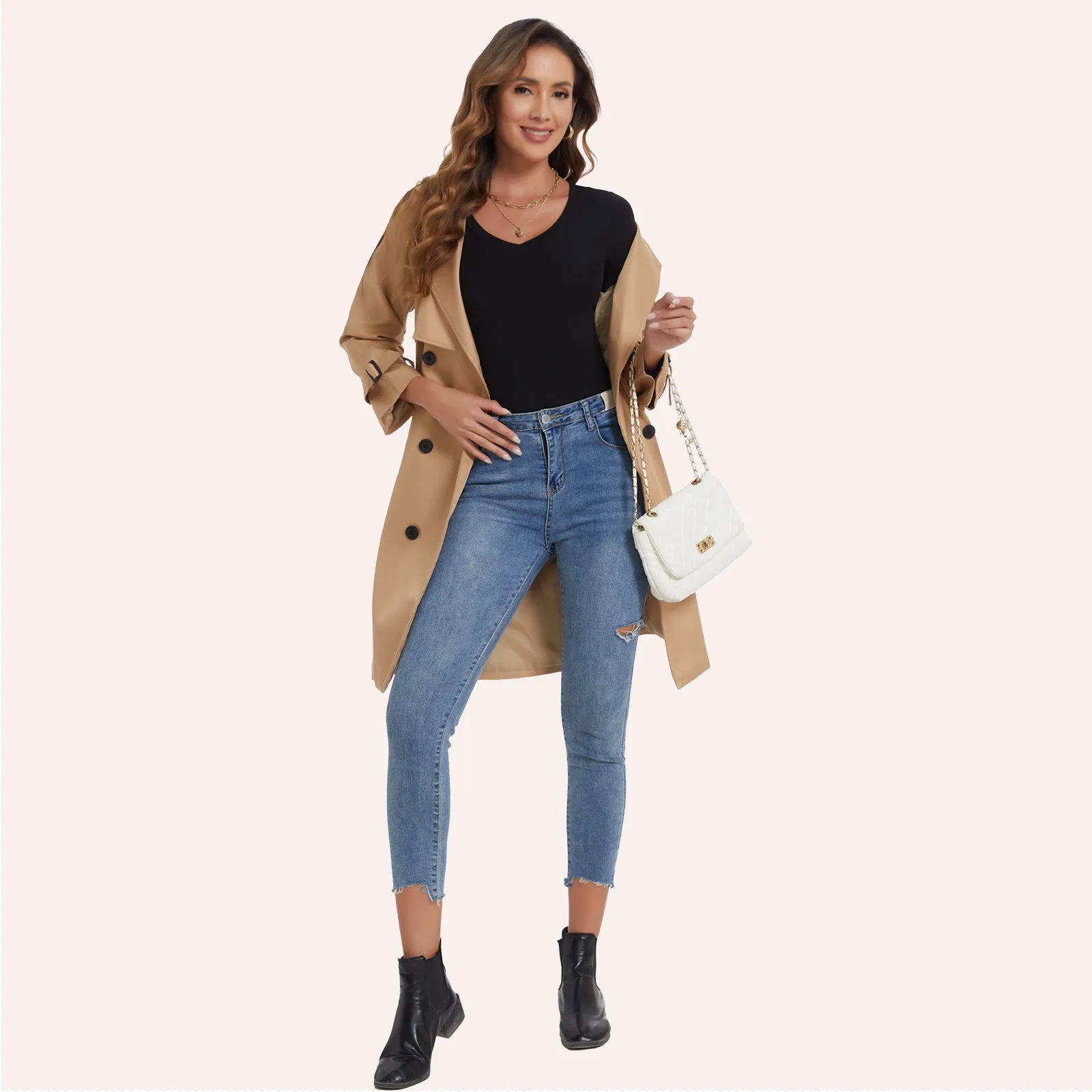 Joyshaper V Neck T Shirt Slim Fit Long Sleeve Tops Tee sold by Joyshaper product image thumbnail 4