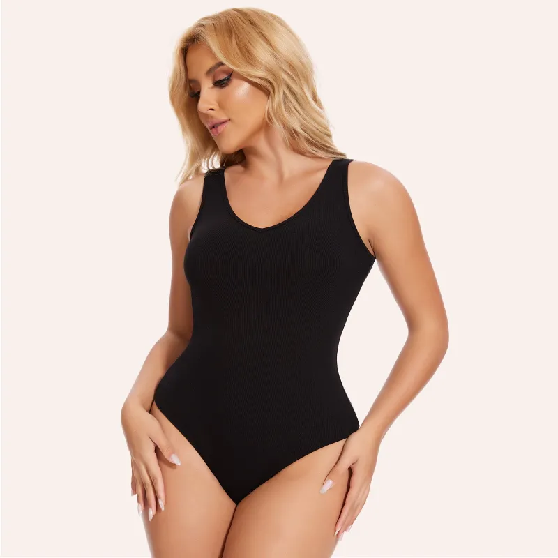 Joyshaper V Neck Tank Sleeveless Bodysuit Top made by Joyshaper