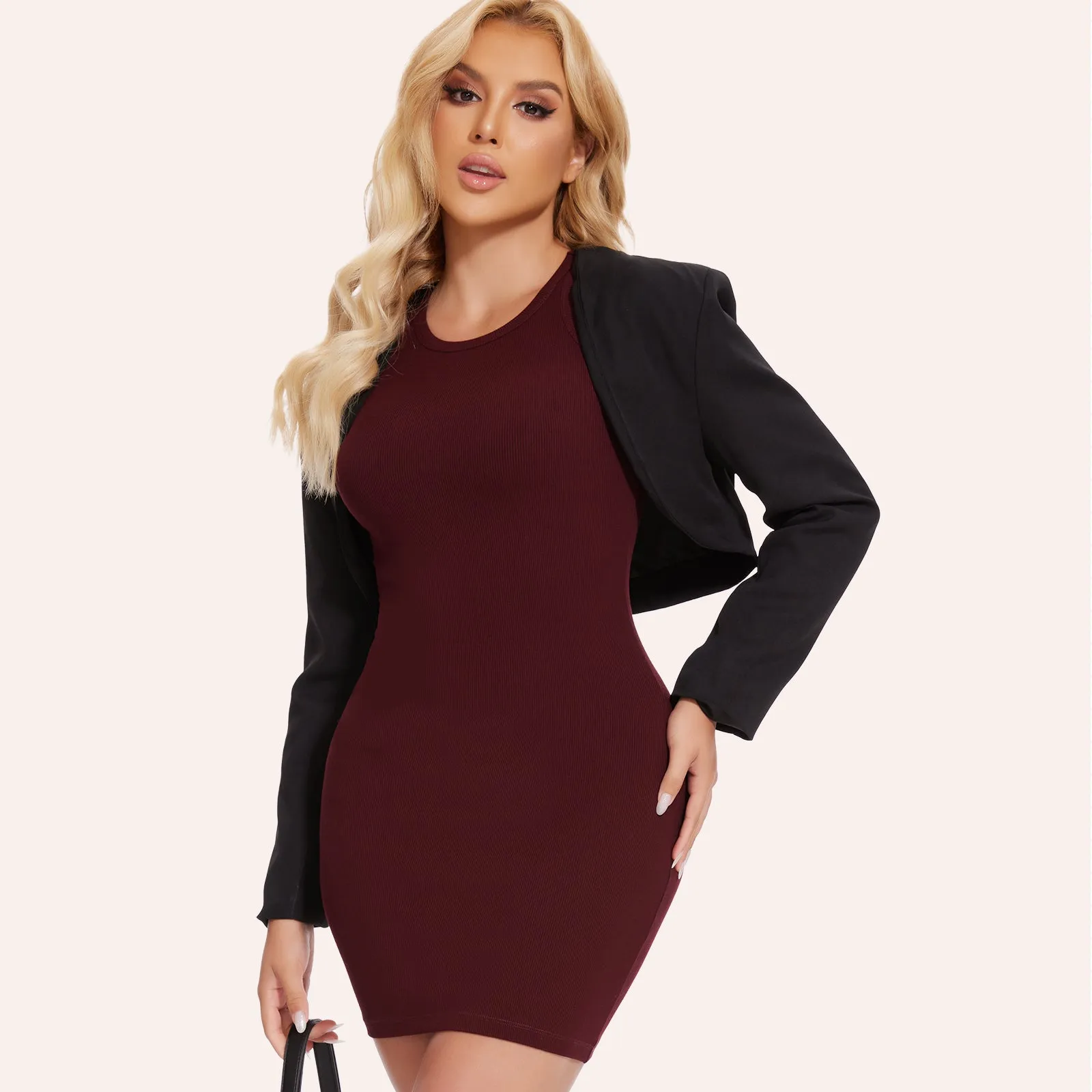 Joyshaper Crew Neck Mini Bodycon Dress sold by Joyshaper product image thumbnail 5