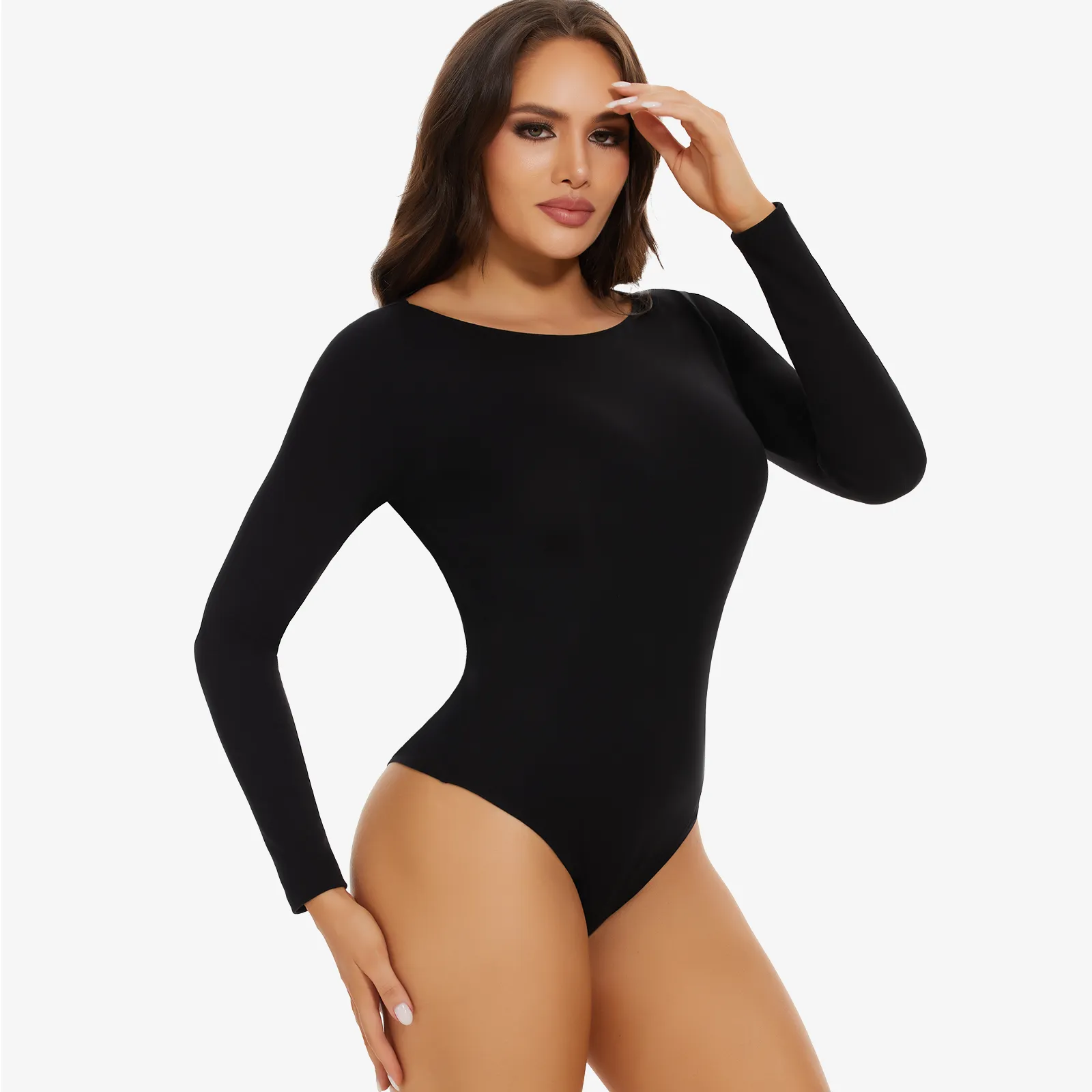 Joyshaper Round Collar Long Sleeve Bodysuit sold by Joyshaper product image thumbnail 2
