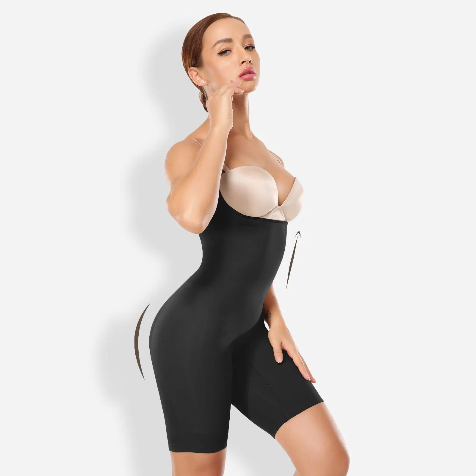 Joyshaper Open Bust Mid-Thigh Smooth Bodysuit sold by Joyshaper product image thumbnail 2