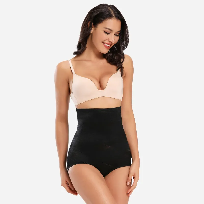 Joyshaper High Waisted Tummy Control Shapewear Panties Black made by Joyshaper