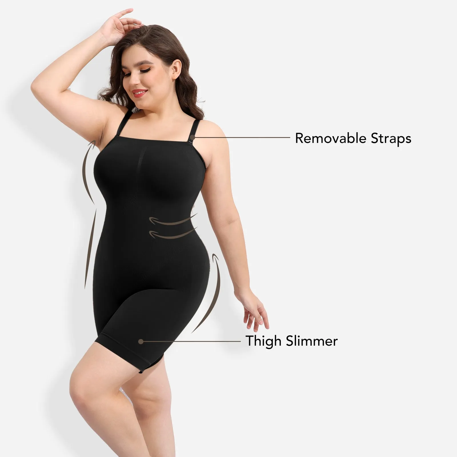 Joyshaper Seamless Mid-Thigh Shapewear Bodysuit sold by Joyshaper product image thumbnail 3