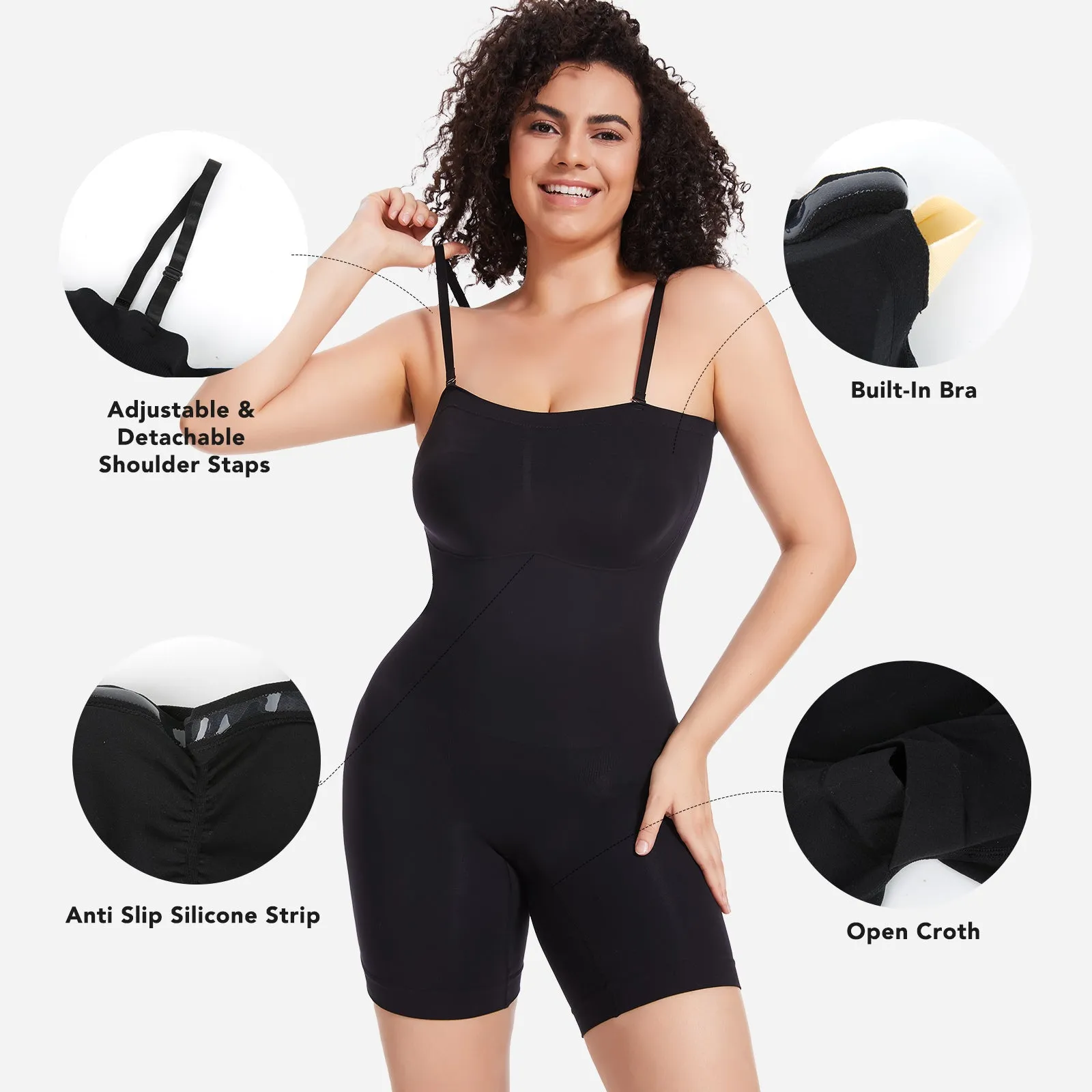 Joyshaper Strapless Shapewear Bodysuit with Built in Bra sold by Joyshaper product image thumbnail 2