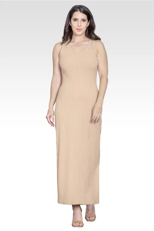 Zeypher Women's Sleeveless Rib-Knit Maxi Dress sold by Standards and Practices