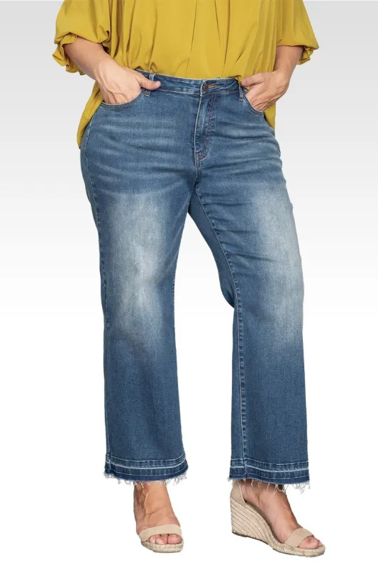 Isla Women's Plus Size Straight Leg Relaxed Fit Jeans sold by Standards and Practices