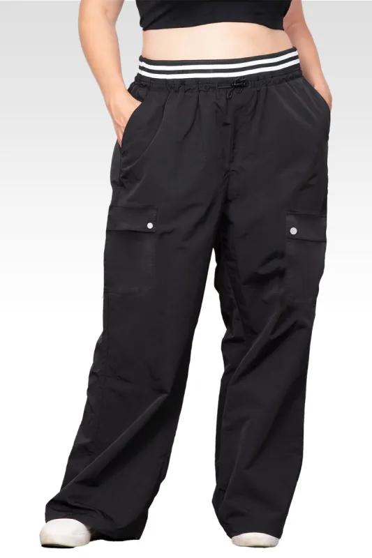 Plus Size Pull-On Wide Leg Cargo Trousers sold by Standards and Practices
