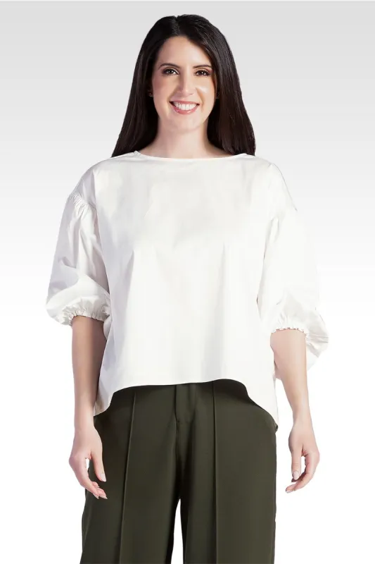Saber Women's Balloon Sleeve Cotton Chiffon Blouse sold by Standards and Practices