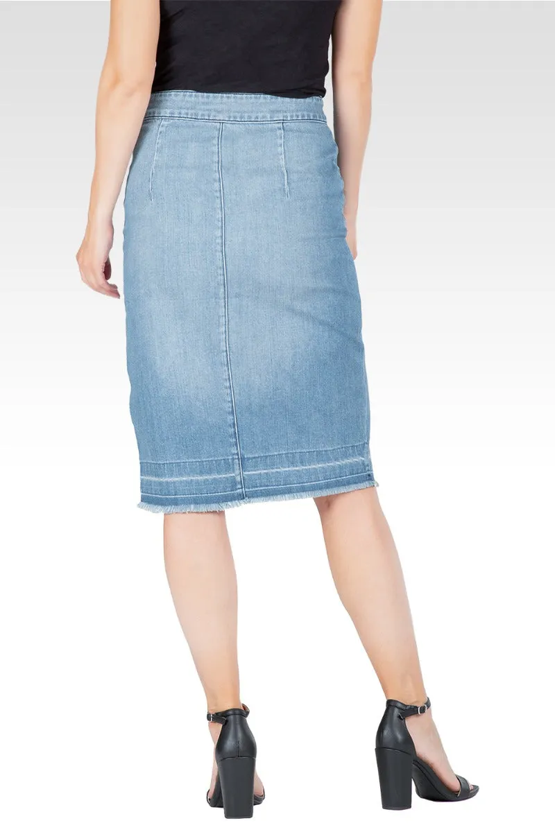 Alanis Women's Raw Edge Slit Skirt sold by Standards and Practices product image thumbnail 2