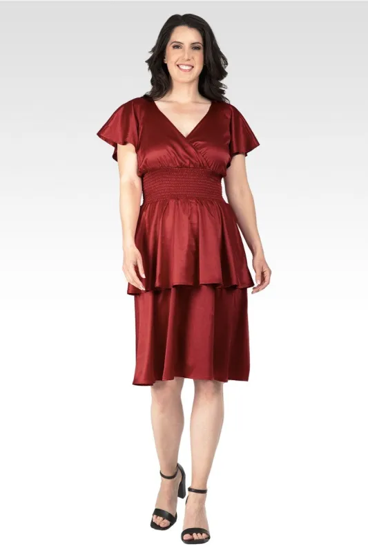 Rouge Women's Iconic Satin Midi Dress sold by Standards and Practices