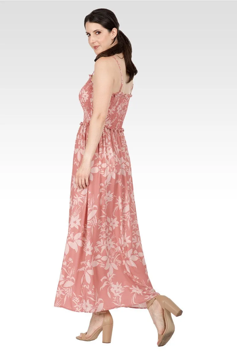 Layla Women's Spaghetti Strap Smocked Bodice Maxi Dress sold by Standards and Practices product image thumbnail 4