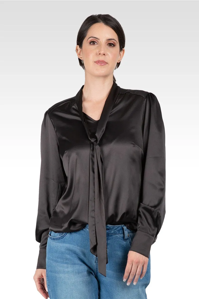 Reily Women's Bow-tie Neck Long Sleeve Blouse sold by Standards and Practices