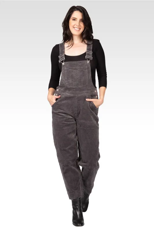 Harper Women's Corduroy Casual Overall - Charcoal sold by Standards and Practices