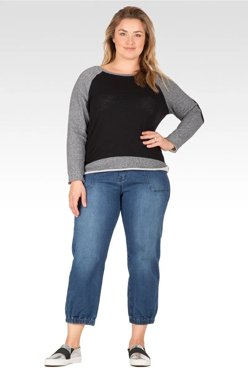 Lyla Women's Plus Size 5 Pocket Cropped Leg Jogger Jeans sold by Standards and Practices product image thumbnail 3