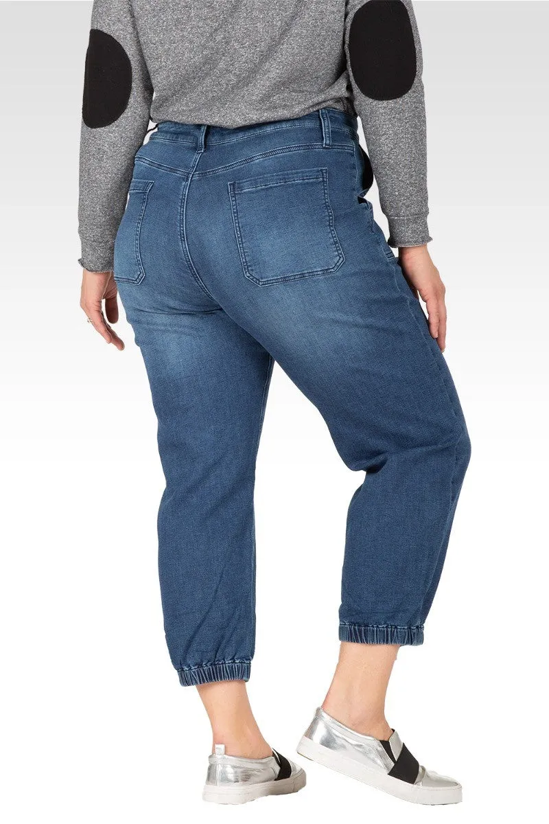 Lyla Women's Plus Size 5 Pocket Cropped Leg Jogger Jeans sold by Standards and Practices product image thumbnail 2