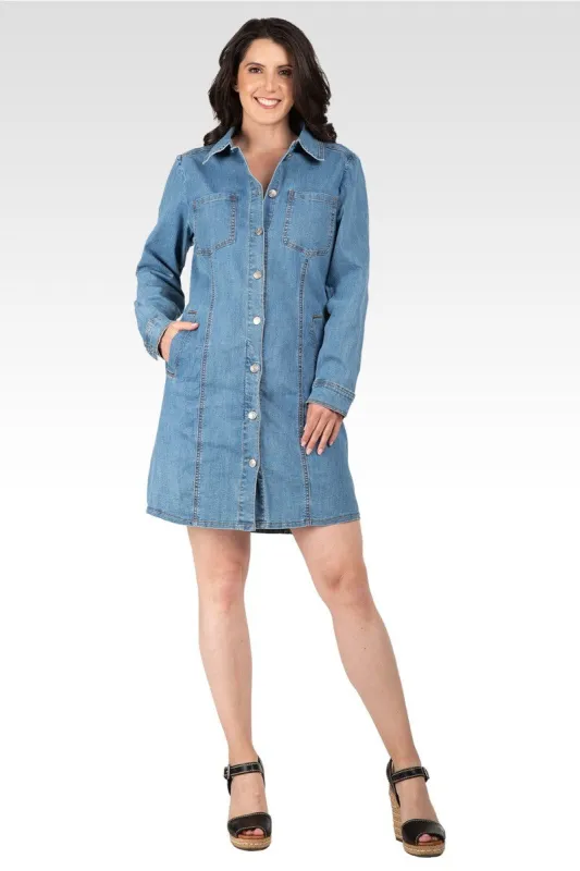 Ally Women's Full Sleeve Denim Shirt Dress sold by Standards and Practices