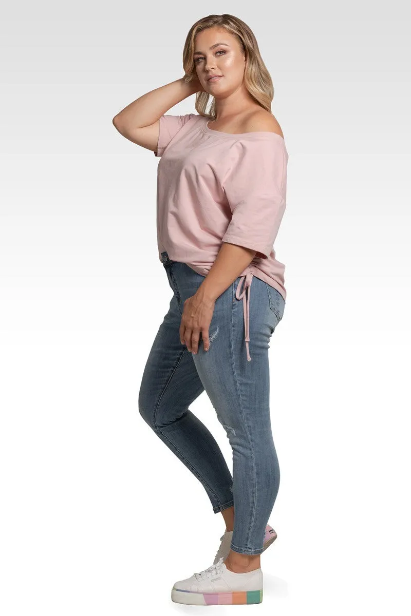 Isabel Women's Plus Slight Ripped Skinny Jeans sold by Standards and Practices product image thumbnail 4