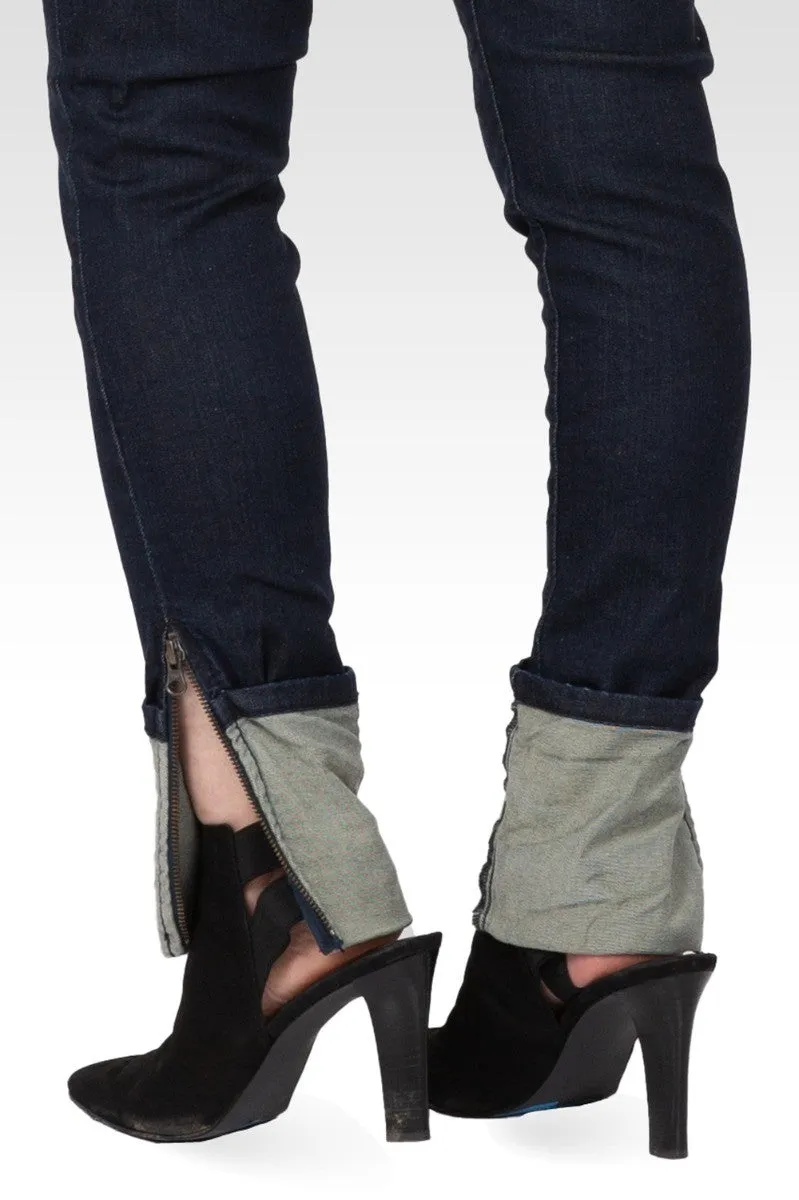 Alana Women's Zip Hem Low Rise Skinny Jeans sold by Standards and Practices product image thumbnail 4