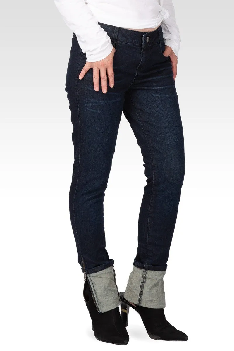 Alana Women's Zip Hem Low Rise Skinny Jeans sold by Standards and Practices product image thumbnail 5