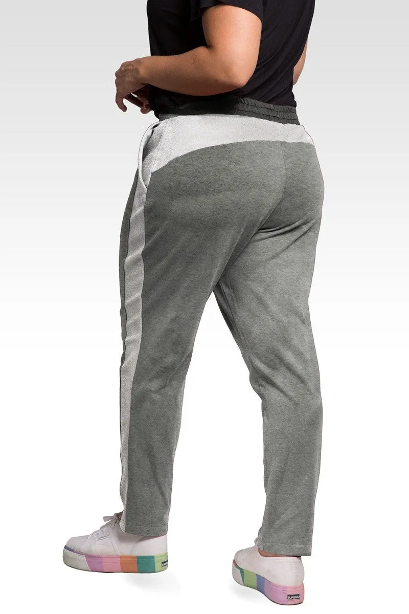 Meghan Women's Plus Size French Terry Reverse Side Panel With Pockets Trouser Jogger sold by Standards and Practices product image thumbnail 2