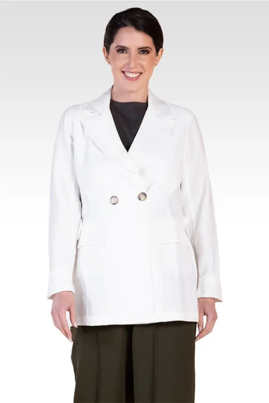 Midge Off-White Wrap Blazer sold by Standards and Practices