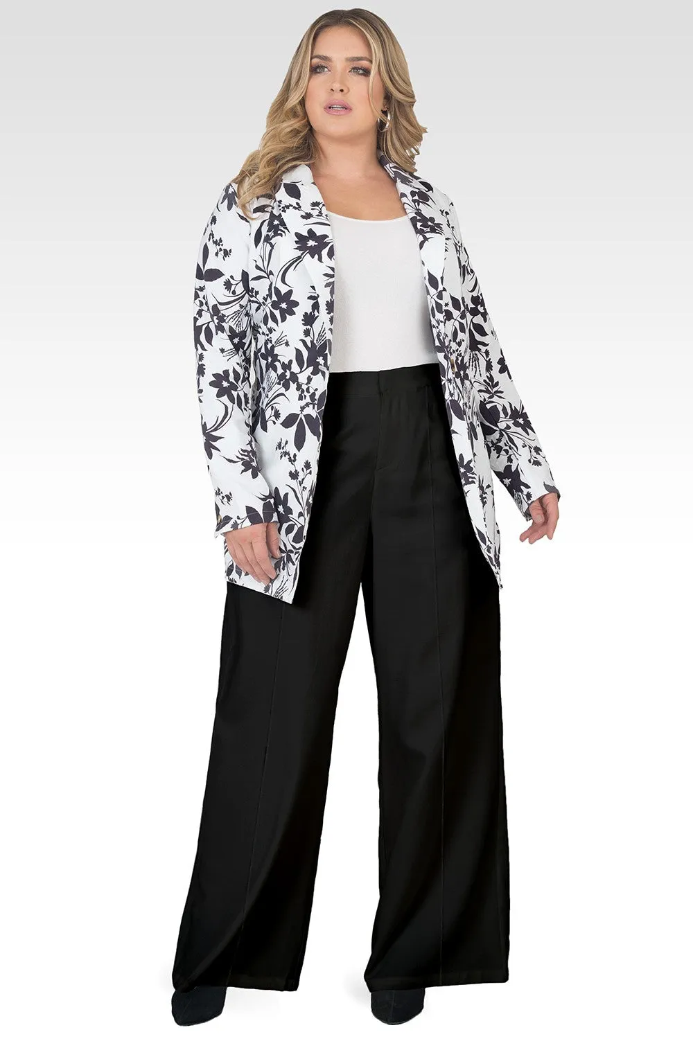 Plus Size Marnie Black High Waist Wide Leg Pants sold by Standards and Practices product image thumbnail 3