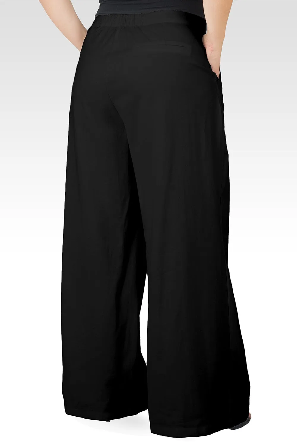 Plus Size Marnie Black High Waist Wide Leg Pants sold by Standards and Practices product image thumbnail 2