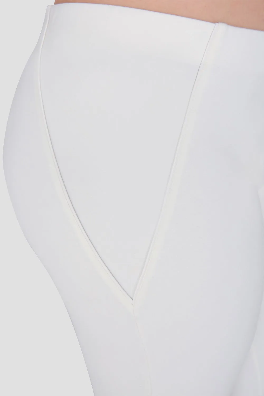 Plus Size Belinda Ivory Ponte Moto Skinny Pants sold by Standards and Practices product image thumbnail 3