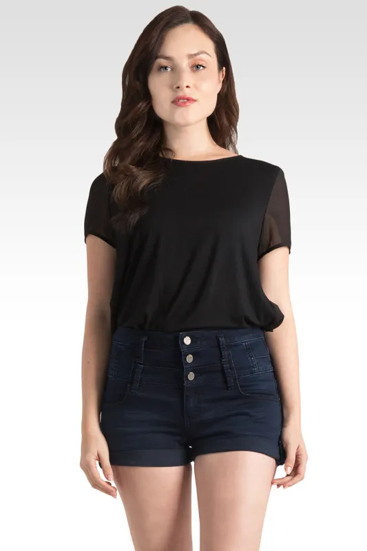 Hi Life Bonker High Waist Shorts made by Standards and Practices