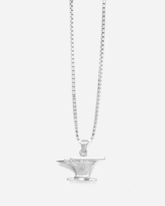 Anvil Necklace White Gold sold by FUGAZI