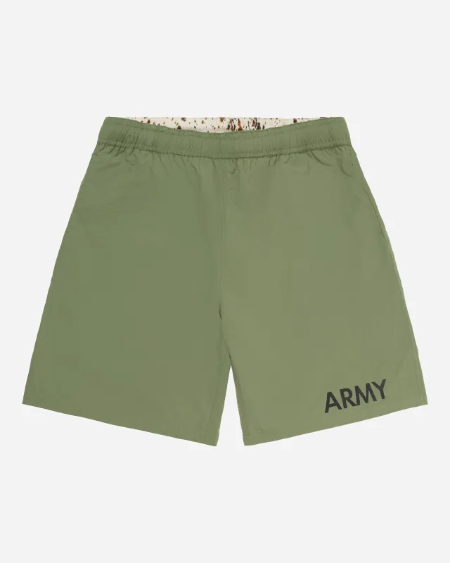 Reversible Army Training Short Olive/Cow sold by FUGAZI