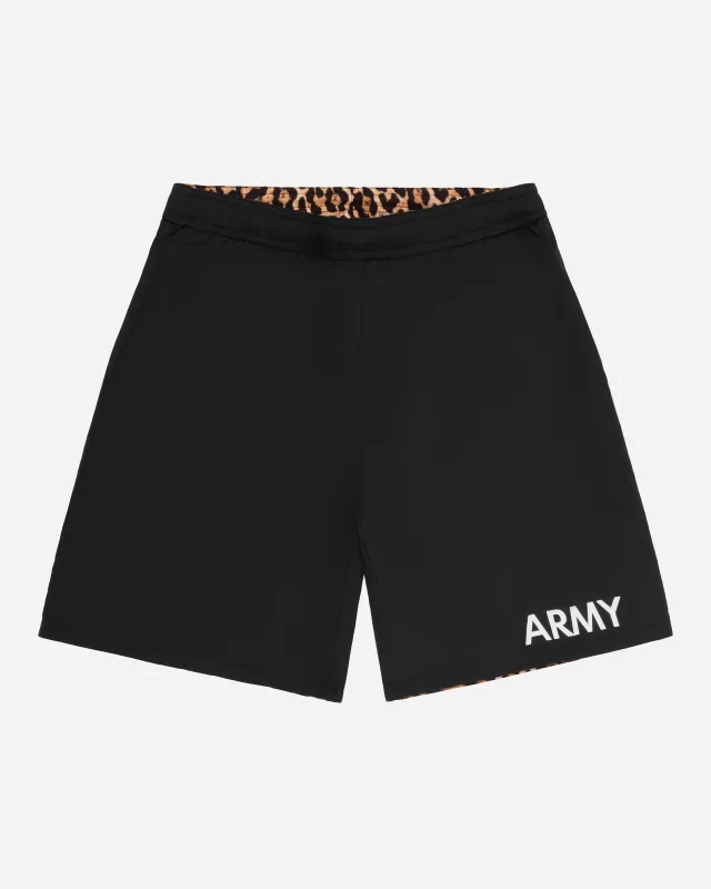 Reversible Army Training Short Black/Leopard sold by FUGAZI
